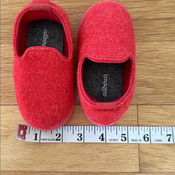 Red Wool Lounger Allbirds Toddler Shoes - size T5 - Picture 6 of 7